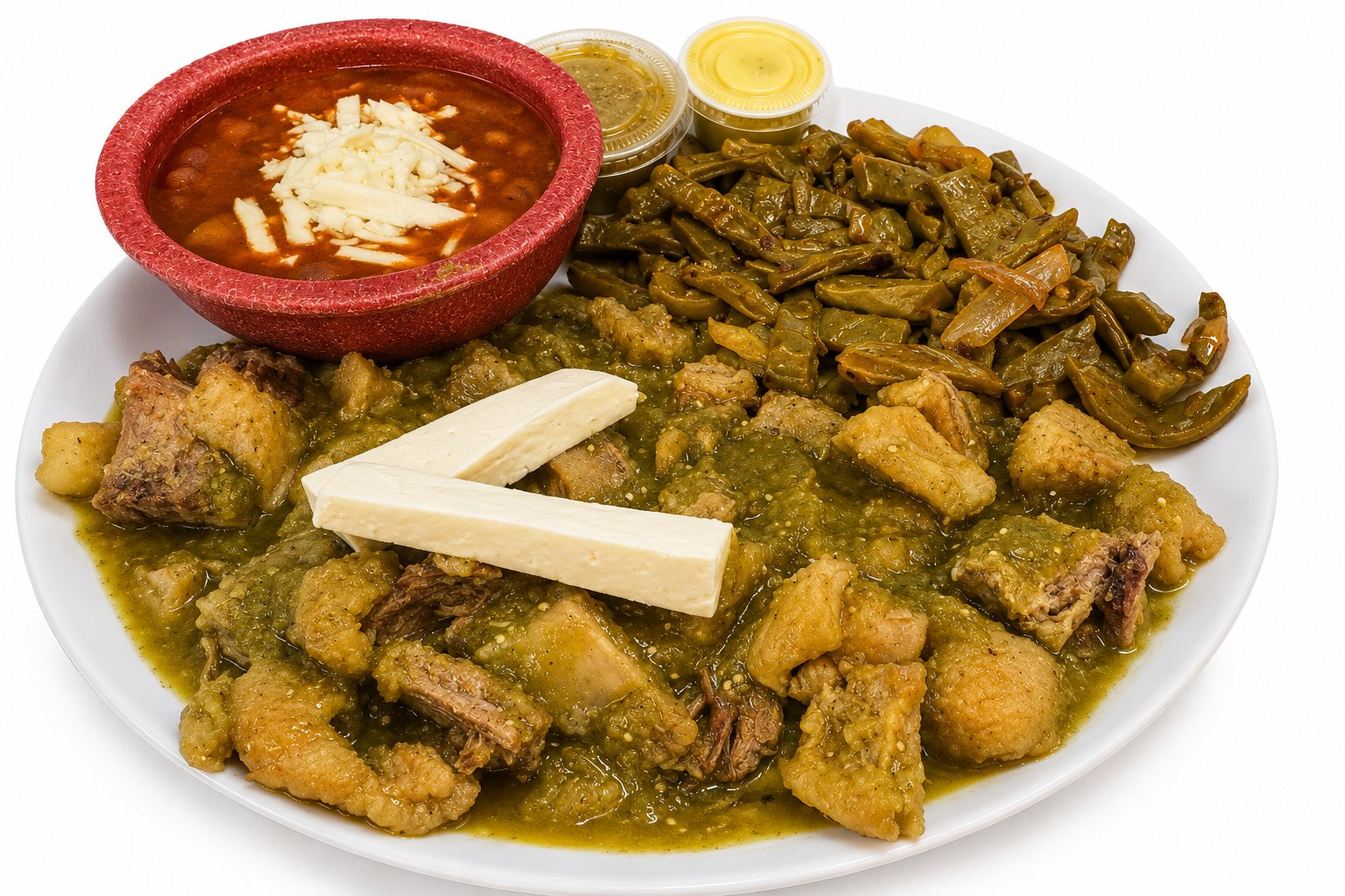 Pork Cracklings in Green Sauce