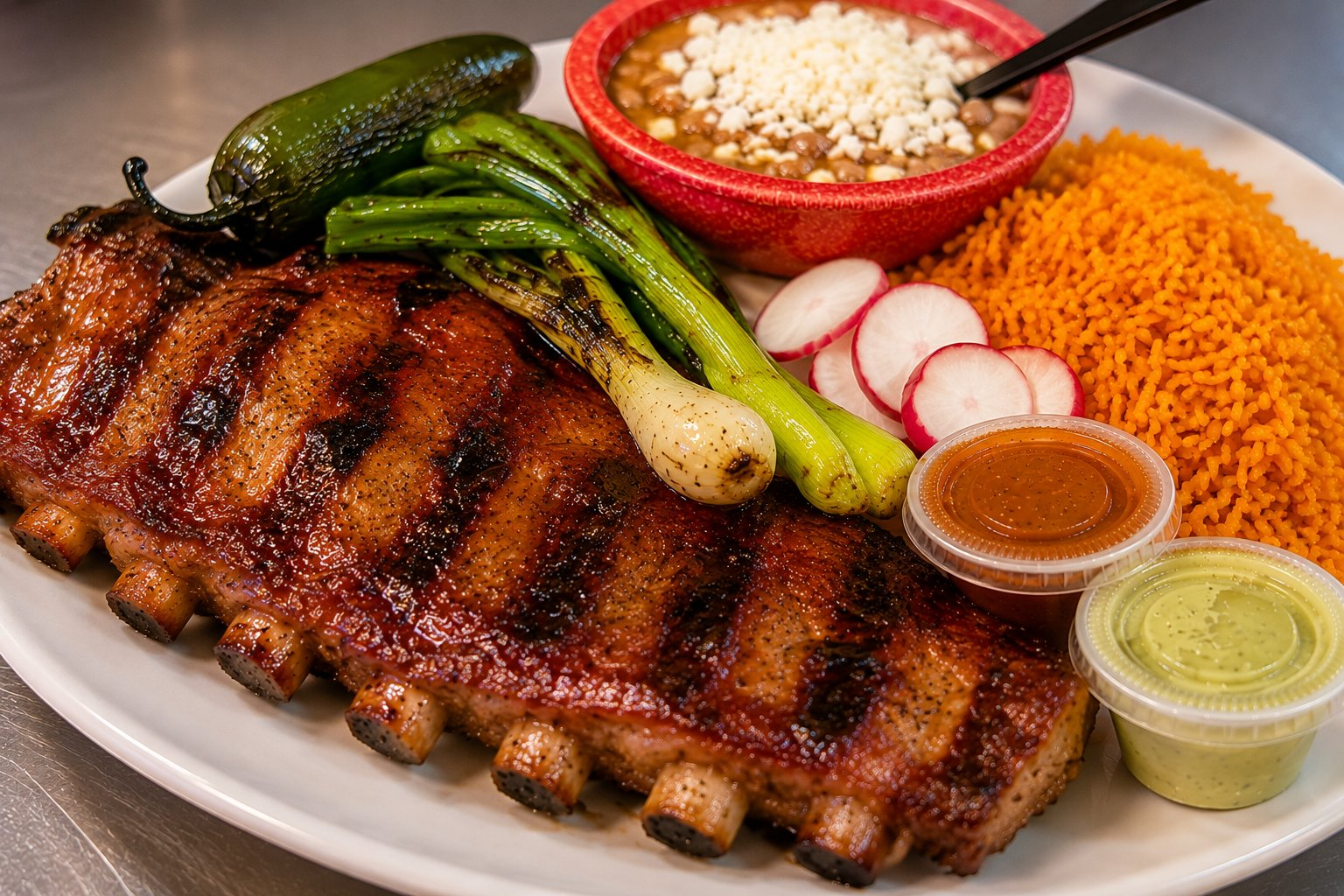 Grilled Pork Ribs Plate